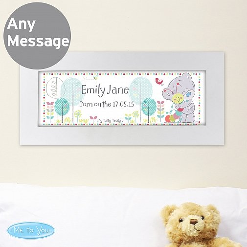 Personalised Tiny Tatty Teddy Cuddle Bug Name Frame