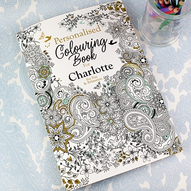 Personalised Botanical Colouring Book