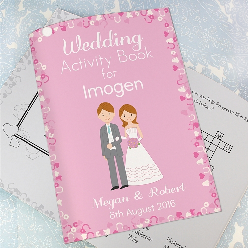 Personalised Wedding Activity Book for Girls