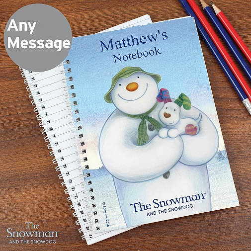 Personalised The Snowman and the Snowdog A5 Notebook