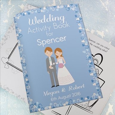 Personalised Wedding Activity Book for Boys