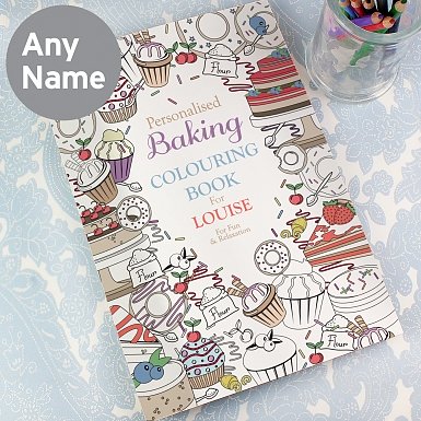 Personalised Baking Colouring Book