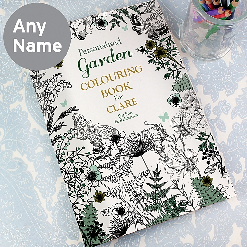 Personalised Gardening Colouring Book