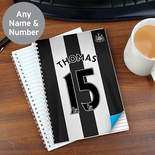Personalised Newcastle United A5 Notebook
