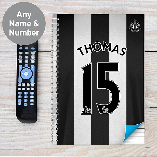 Personalised Newcastle United A4 Notebook