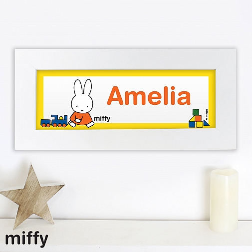 Personalised Miffy Name Frame