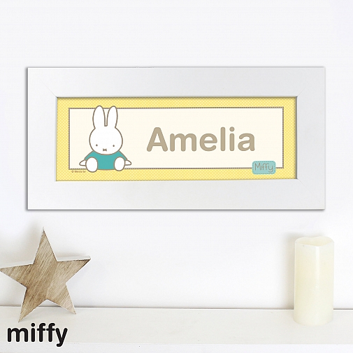 Personalised Miffy Sunshine Name Frame