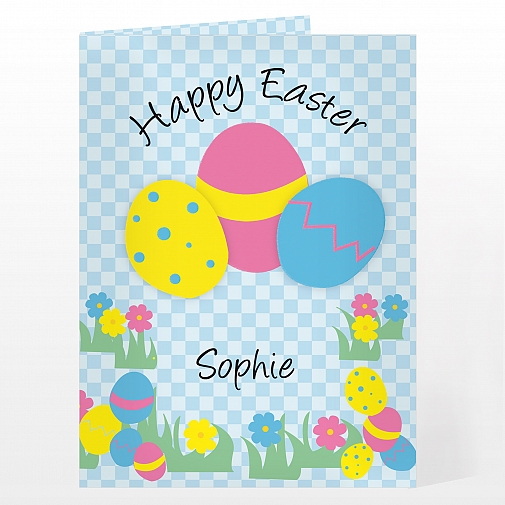 Personalised Happy Easter Egg Card