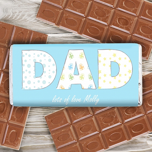 Dad Pattern Chocolate Bar delivery to UK [United Kingdom]