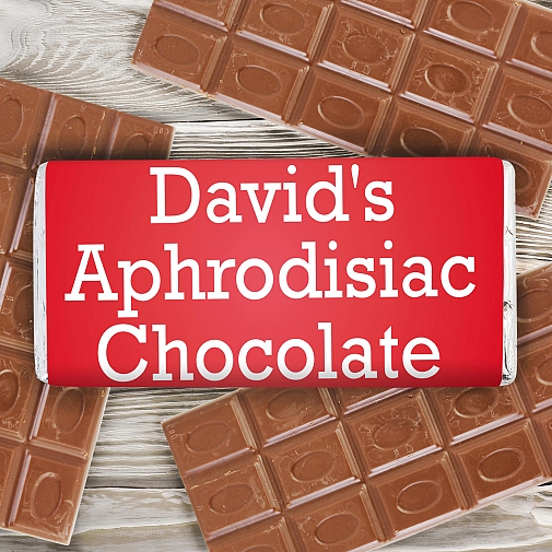 Personalised Aphrodisiac Milk Chocolates Bar