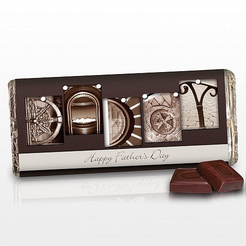 Personalised Affection Art Daddy Milk Chocolates Bar