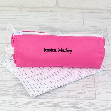 Personalised Pink Pencil Case