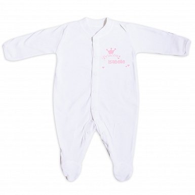 Personalised Little Princess Babygrow 0-3 Months