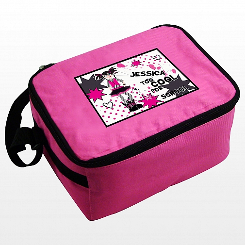 Personalised Too Cool Girl Lunch Bag