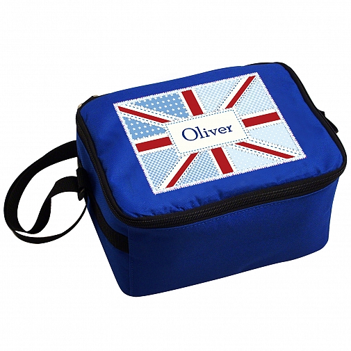 Personalised Patchwork Union Jack Lunch Bag