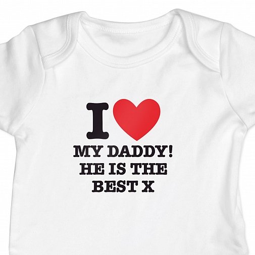 Personalised I HEART 6-9 Months Baby Vest