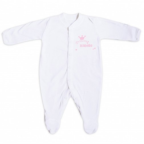 Personalised Little Princess Pink 3-6 Months Babygrow