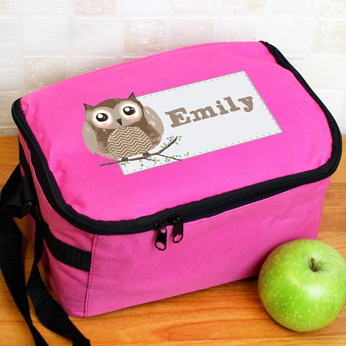 Personalised Woodland Owl Lunch Bag