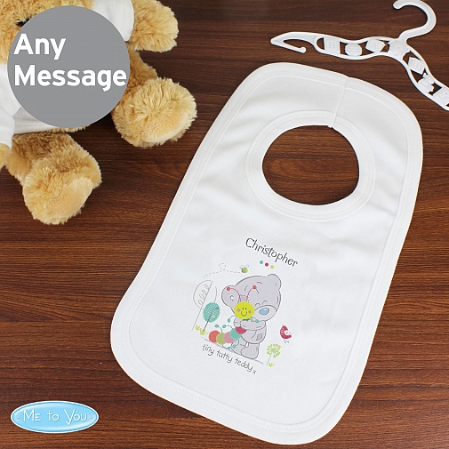 Personalised Tiny Tatty Teddy Cuddle Bug 0-3 Months Baby Bib