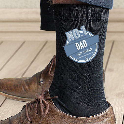 Personalised No.1 Mens Socks