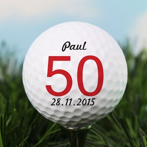 Personalised Big Numbers Birthday Golf Ball