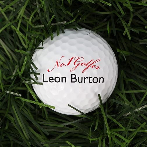 Personalised No1 Golfer Golf Ball