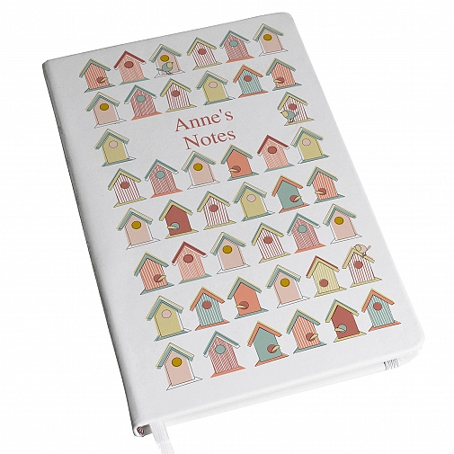 Personalised Birdhouse Hardback A5 Notebook