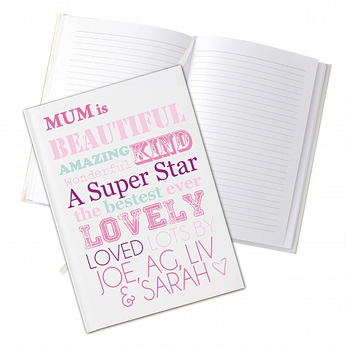 Personalised She Is... Hardback A5 Notebook