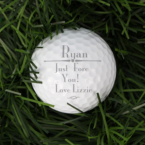Personalised Message Golf Ball