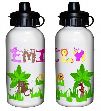 Personalised Animal Alphabet Drinks Bottle