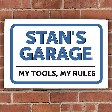 Personalised Garage Plaque