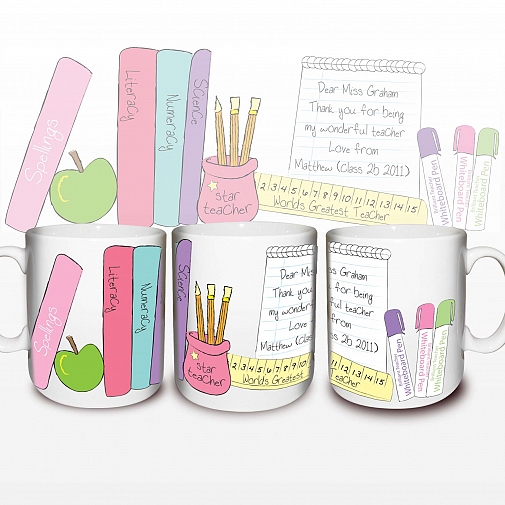 Personalised Female Teacher Mug