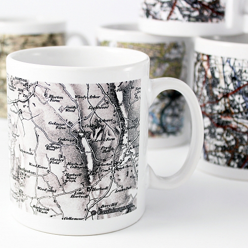 Personalised 1805 - 1874 Old Series Map Mug