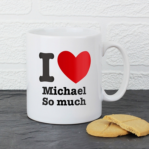 Personalised I HEART Mug