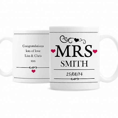 Personalised Mrs Mug
