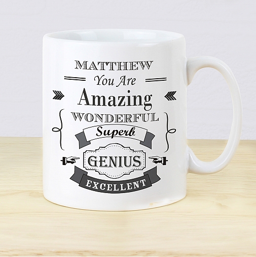 Personalised Vintage Typography Mug