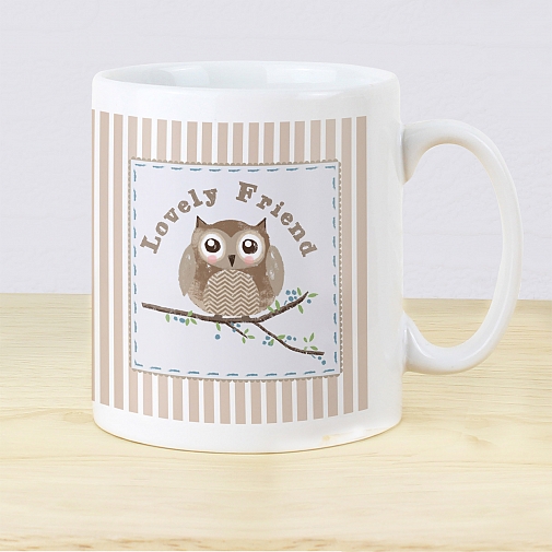 Personalised Woodland Owl Mug