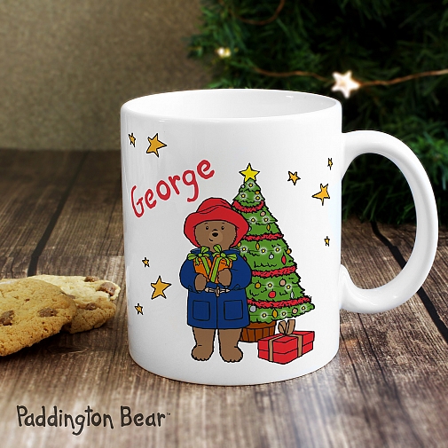 Personalised Paddington Bear Christmas Mug