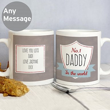 Personalised No.1 Shield Mug