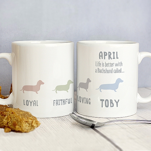 Personalised Dachshund Dog Breed Mug