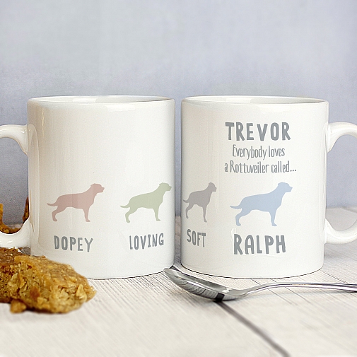 Personalised Rottweiler Dog Breed Mug