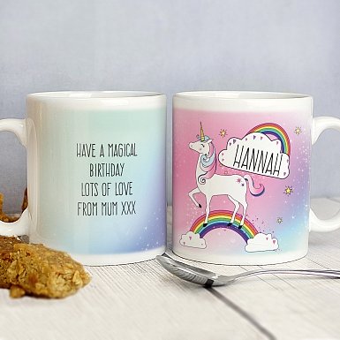 Personalised Unicorn Mug