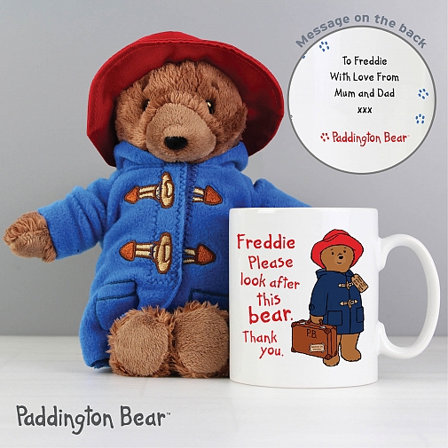 Personalised Paddington Mug with Paddington Bear