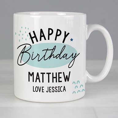 Personalised Happy Birthday Mug