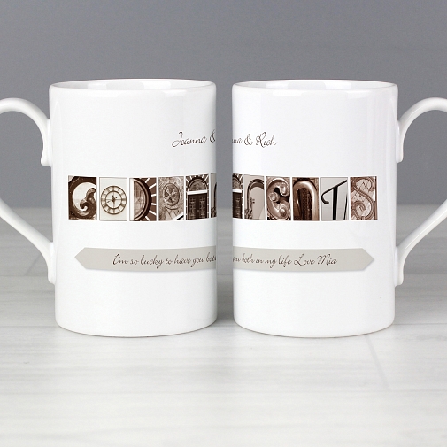 Personalised Affection Art Godparents Mug Set