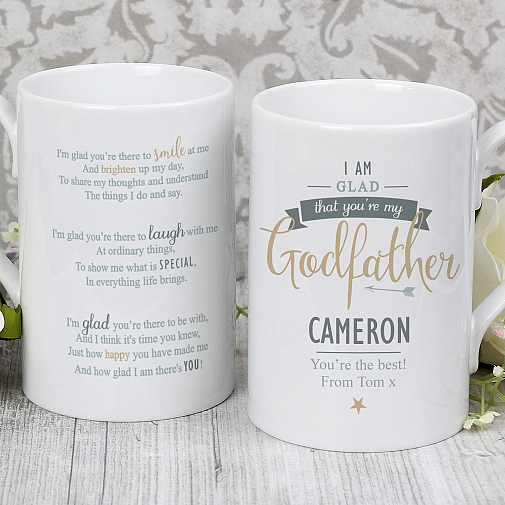 Personalised I Am Glad... Godfather Slim Mug