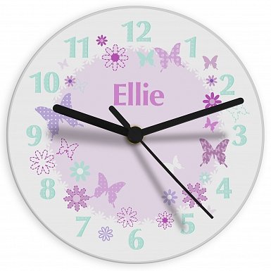 Personalised Butterfly Clock