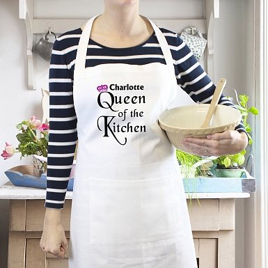 Personalised Queen of the Kitchen Apron