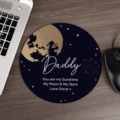 Personalised Sun Moon & Stars Mouse Mat