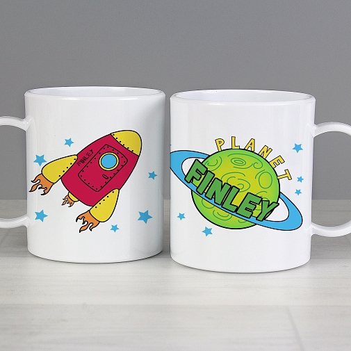 Personalised Space Plastic Cup